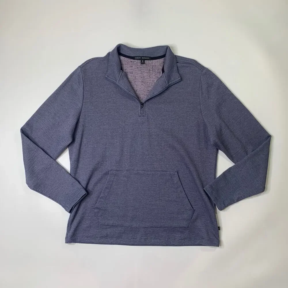 Robert Barakett Sweatshirt Mens M Medium Amethyst Hobart Half Zip Pullover Golf